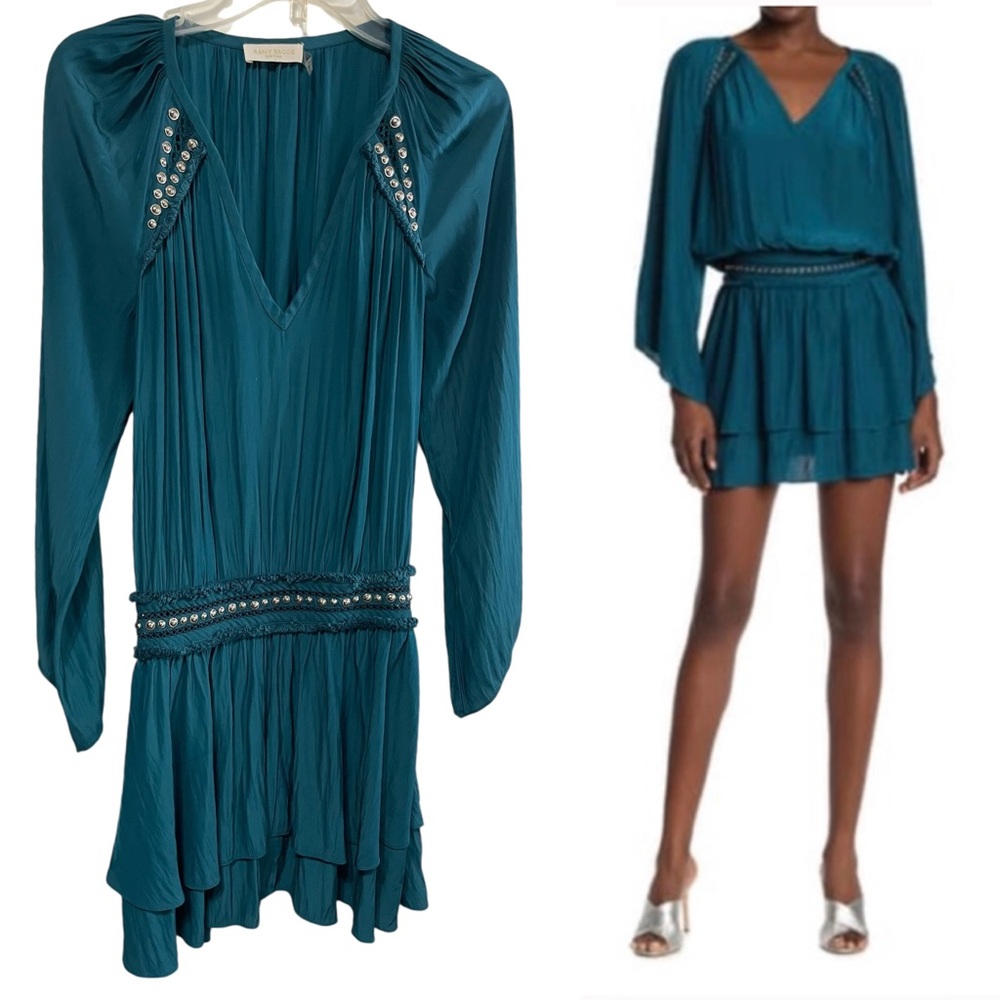 Ramy Brook New York COLLEEN  dress in the color "DTEAL" (dark teal) size S
